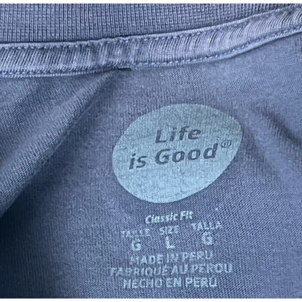 Life is Good T Shirt Large Classic Fit Tee‎ Coffee Game Changer Do What You Love